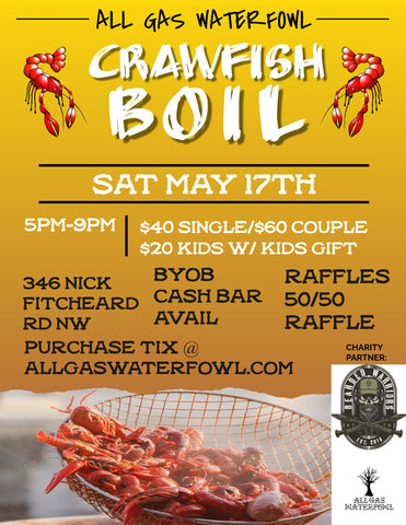 POSTSEASON CRAWFISH BOIL COUPLES TICKETS