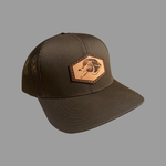 Leather Patch Wood Duck Hat (Brown)