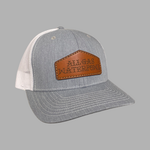 AGW Leather Patch Hat (Heather/White)