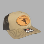 Pintail Leather Patch Hat (Khaki/Coffee)