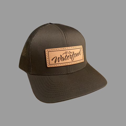 AGW Leather Patch Trucker (Brown)