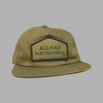 AGW Unstructured Flat Bill Embroidered Patch Hat (Loden)