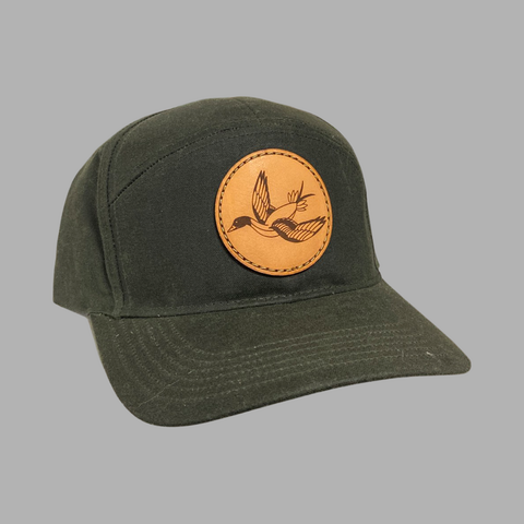 Waxed Canvas Pintail Patch Hat (Dark Olive)